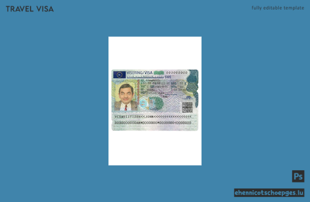Beispiel für ein schwedisches Schengen-Visum